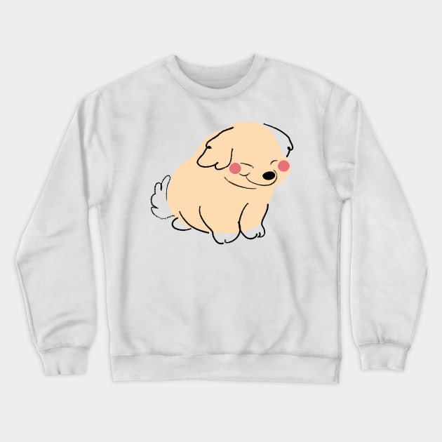 Kawaii Golden Retriever Crewneck Sweatshirt by medimidoodles